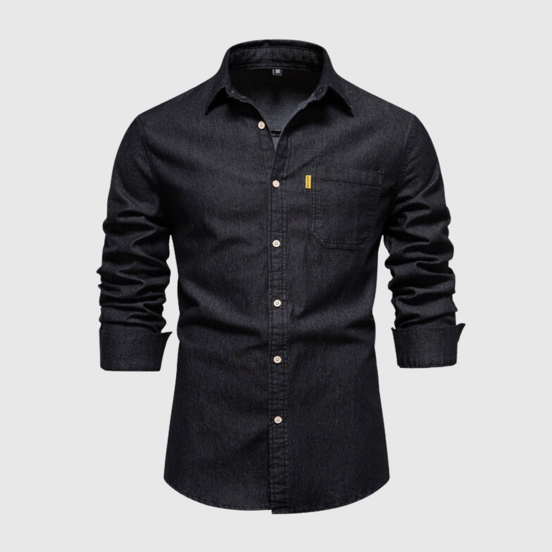 Levoire | Chemise En Denim Moderne Noir
