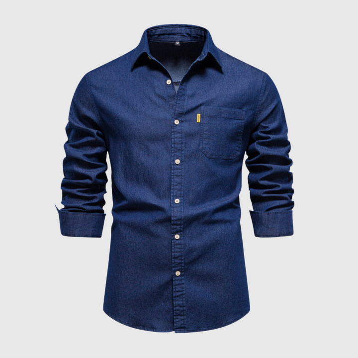Levoire | Chemise En Denim Moderne Bleu foncé
