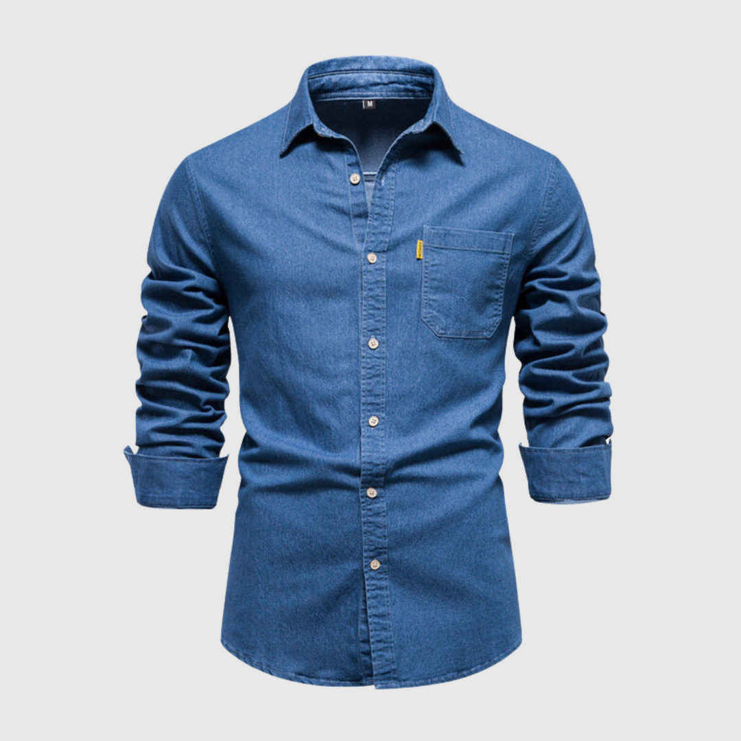 Levoire | Chemise En Denim Moderne Bleu