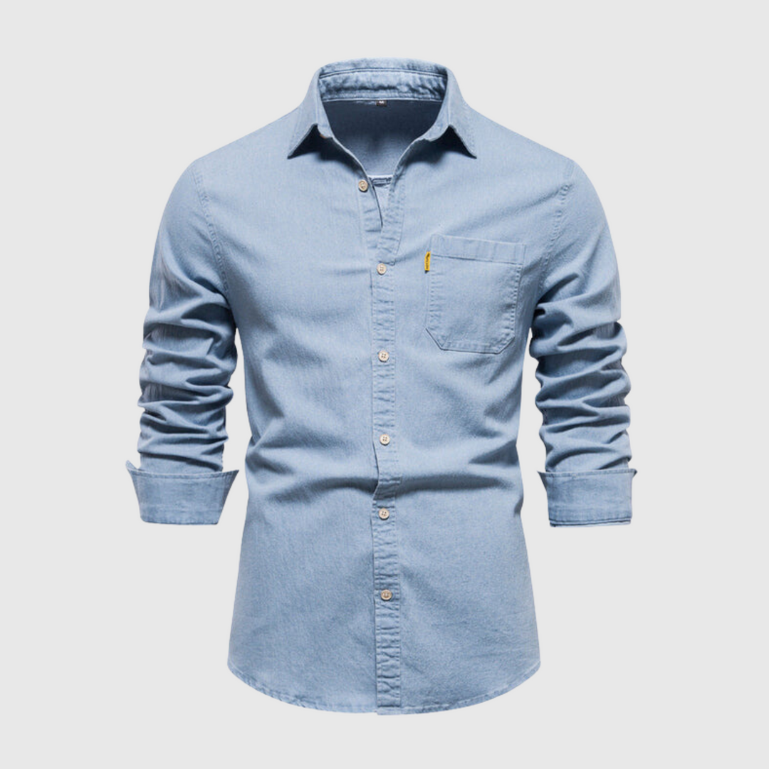 Levoire | Chemise En Denim Moderne bleu ciel
