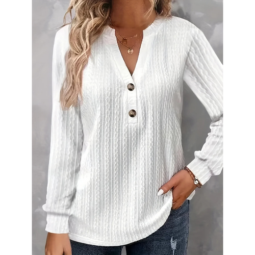 Levoire | Simple Doublé Avec Bouton Chemisier Femme À Manches Longues