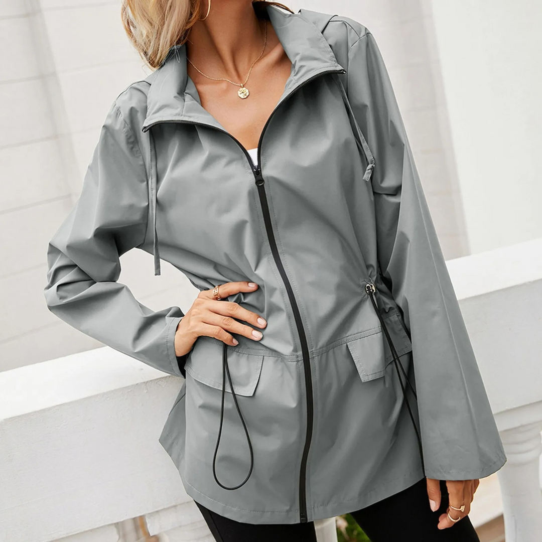Levoire | Veste D'Été Longue En Polaire Simple, Slim Et Confortable Gris