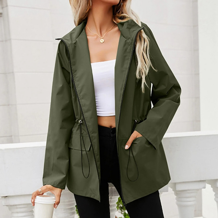 Levoire | Veste D'Été Longue En Polaire Simple, Slim Et Confortable Vert