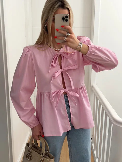 Levoire | Chemise Détail Nœud Ruusun