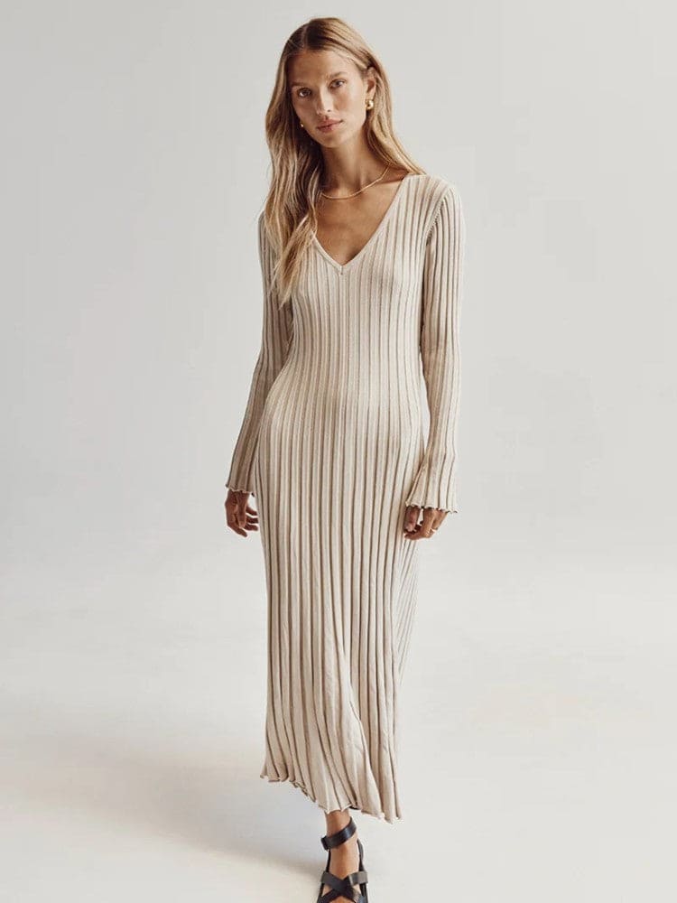 Levoire | Robe Midi En Tricot Élégante