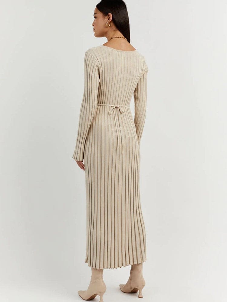 Levoire | Robe Midi En Tricot Élégante