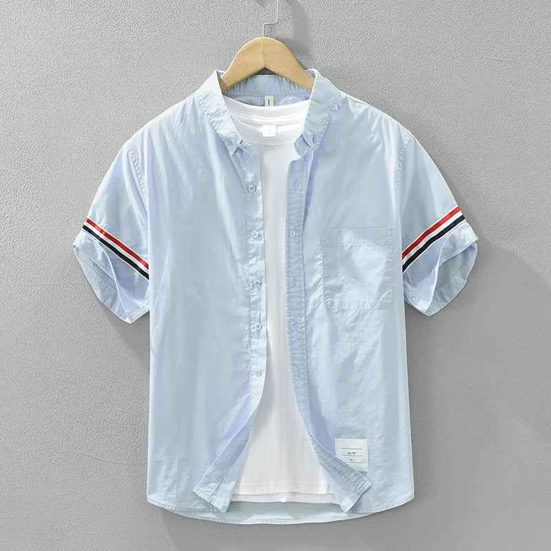 Levoire | Chemise Decontractee Elegante Et Respirante Hommes Bleu ciel