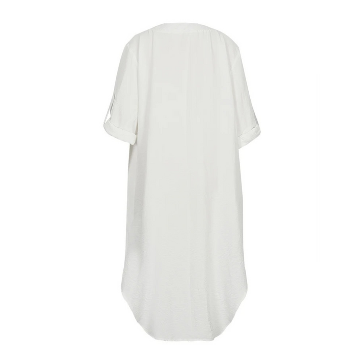 Levoire | Uni Couleur Blouse Robe Décontractée Mi-Longue