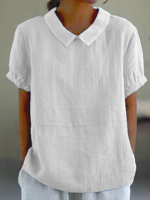 Levoire | Haut En Coton Et Lin Blanc