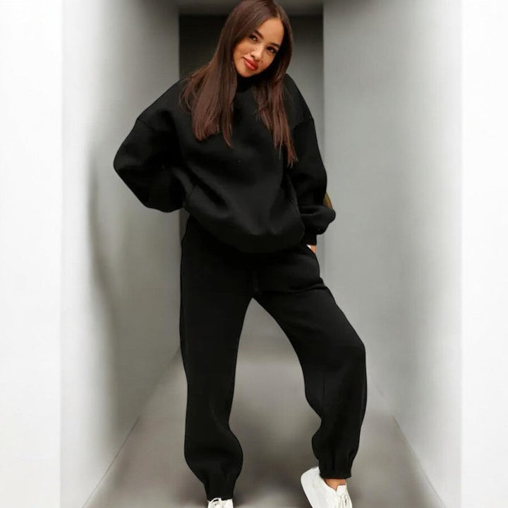Levoire | Pull À Capuche Grande Taille Confortable Satz Noir