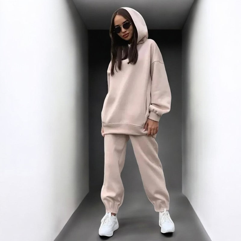 Levoire | Pull À Capuche Grande Taille Confortable Satz Abricot
