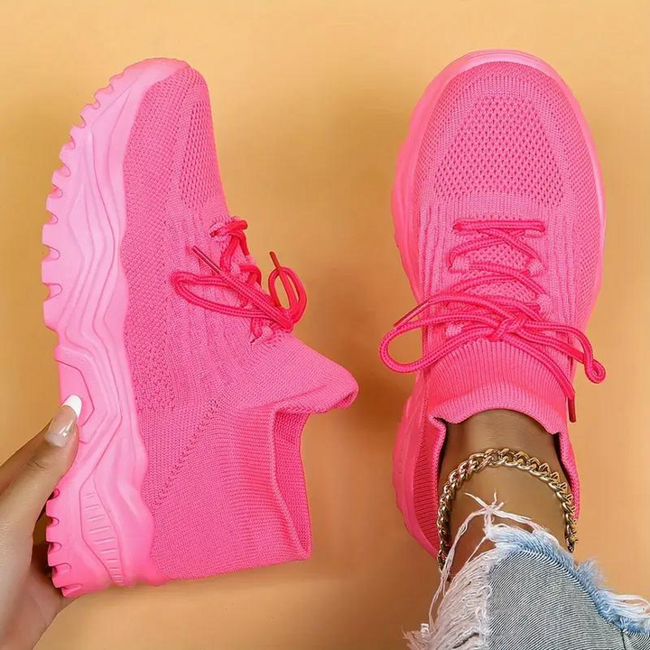 Levoire | Chaussures De Marche Baskets À Enfiler Confortables Pour Femmes Rose