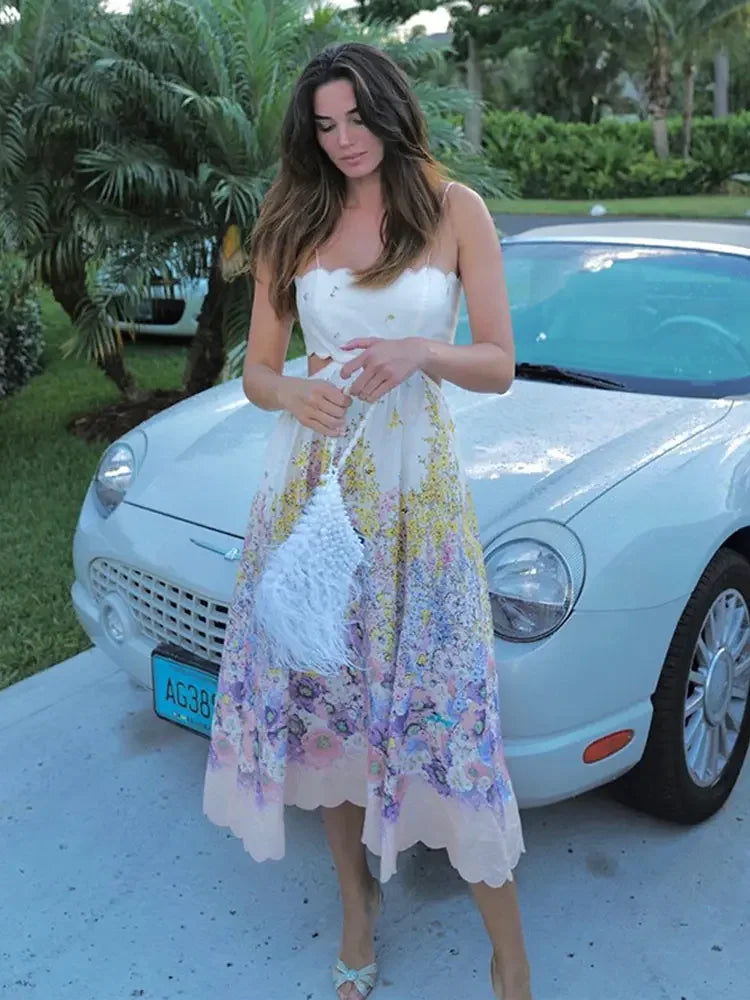 Levoire | Robe D'Été À Fleurs Ondulées