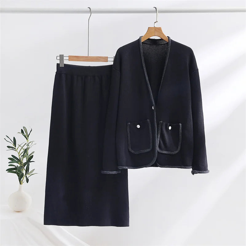 Levoire | Gilet Et Jupe Set Noir Une taille