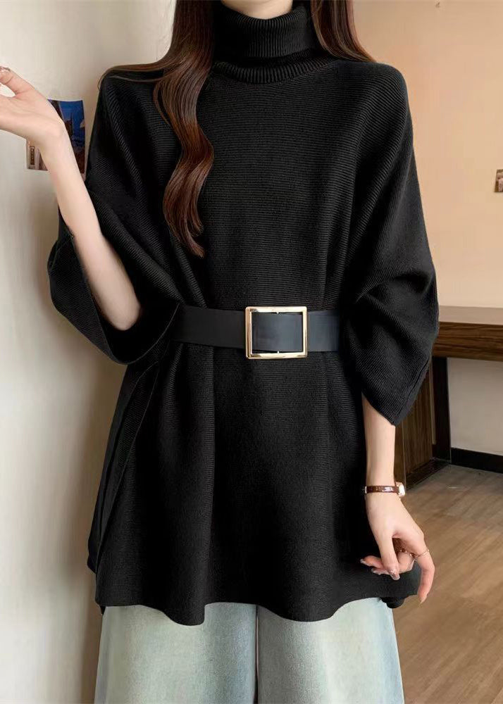 Levoire | Pull en tricot en coton Noir