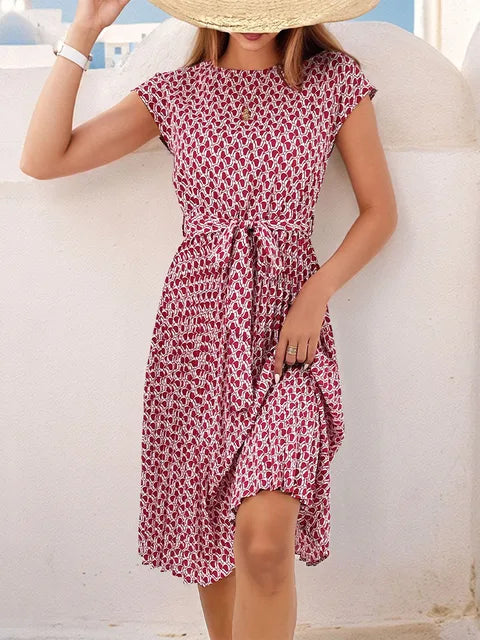 Levoire | Robe élégante imprimée Rouge