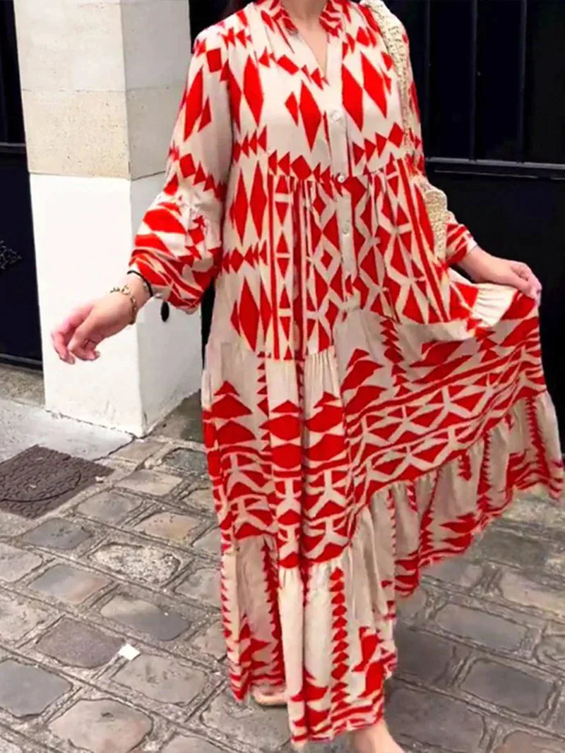 Levoire | Robe en tissu rétro Rot