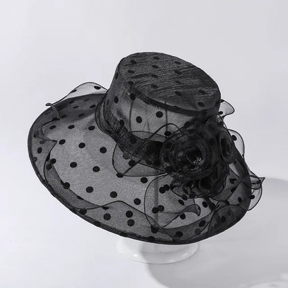 Levoire | d'Été - Chapeau Seau en Chiffon Élégant et Légèrement Aéré pour Femmes Noir