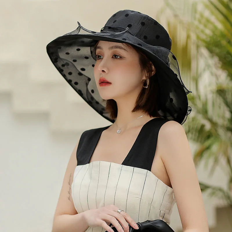 Levoire | d'Été - Chapeau Seau en Chiffon Élégant et Légèrement Aéré pour Femmes