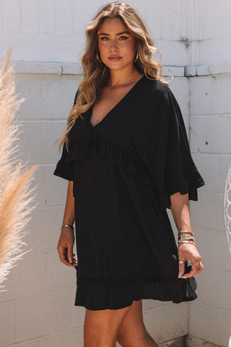 Levoire | Élégante Robe Minironde Noire