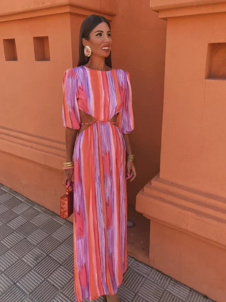 Levoire | Robe Élégante À Imprimé Léger S