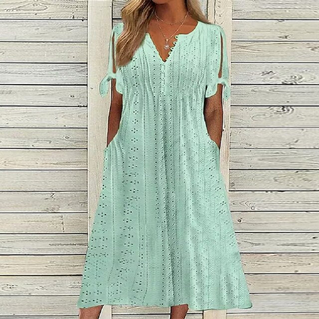 Levoire | Robe Élégante Au Style Intemporel Vert
