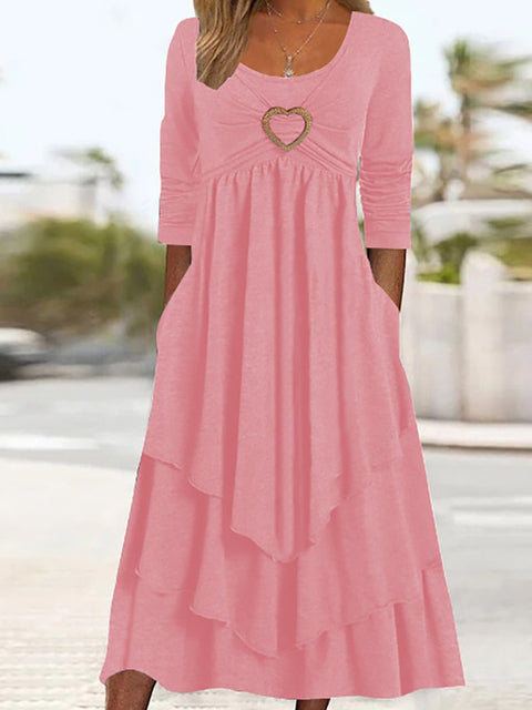 Levoire | Robe à volants pour femmes Rose