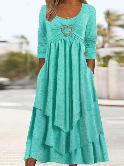 Levoire | Robe à volants pour femmes Vert