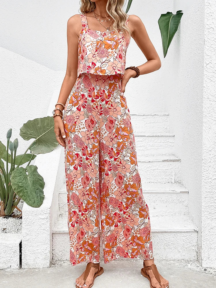 Levoire | Elegant Salopette Avec Imprimé Floral