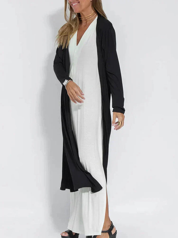 Levoire | Robe Longue Style Polyvalent Et Combinaisons De Couleurs Noir