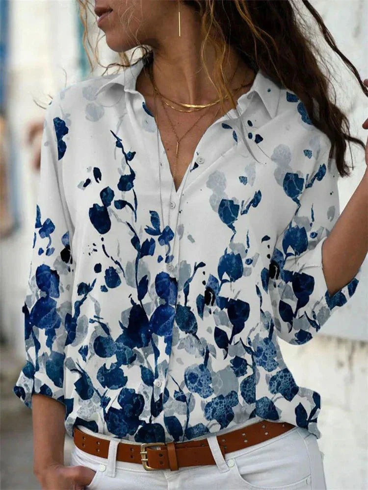 Levoire | Blouse D'Été À Imprimé Géométrique Pour Femmes Rouge cramoisi