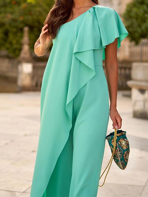 Levoire | Jumpsuit D'Été Élégant Vert