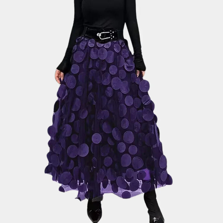 Levoire | Collecte De Vin Tule Jupe En Filet Lila