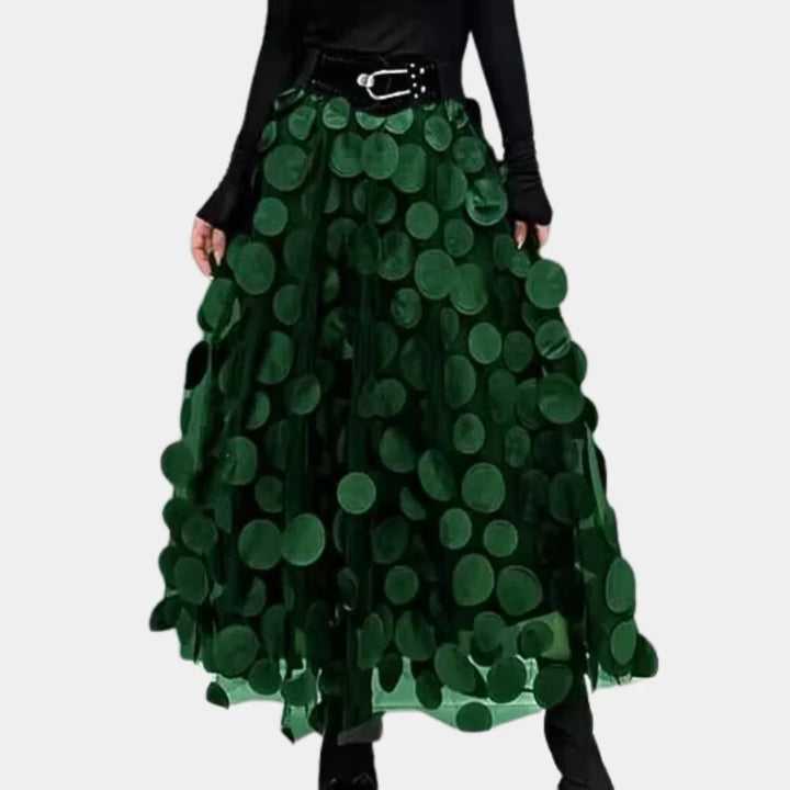 Levoire | Collecte De Vin Tule Jupe En Filet Vert