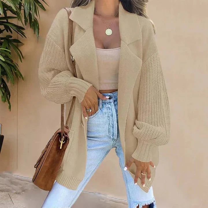 Levoire | Élégant Gilet Tricoté Avec Col Roulé Pour Femmes Khaki