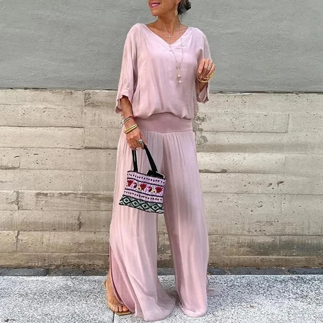 Levoire | Haut Et Pantalon Élégants Rosa