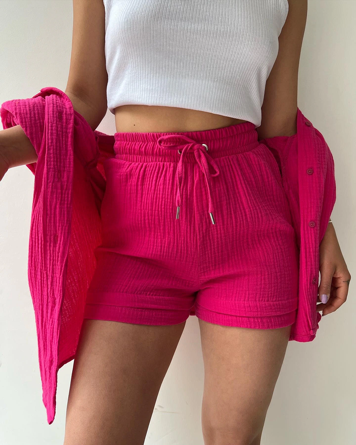 Levoire | Ensemble Assorti Pantalons Décontractés À Deux Pièces & Chemises À Revers Est Une Tendance Phare Cet Été