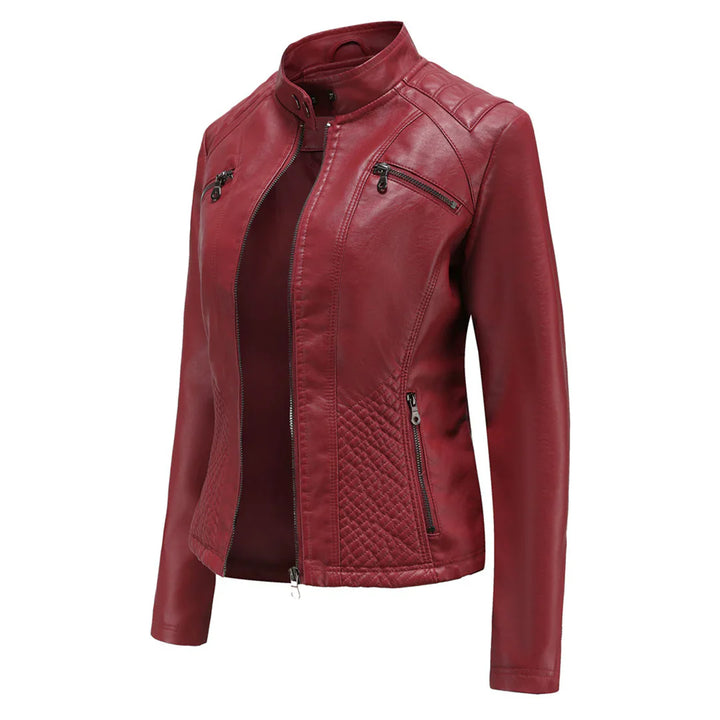 Levoire | Veste De Biker En Simili Cuir Pour Femmes
