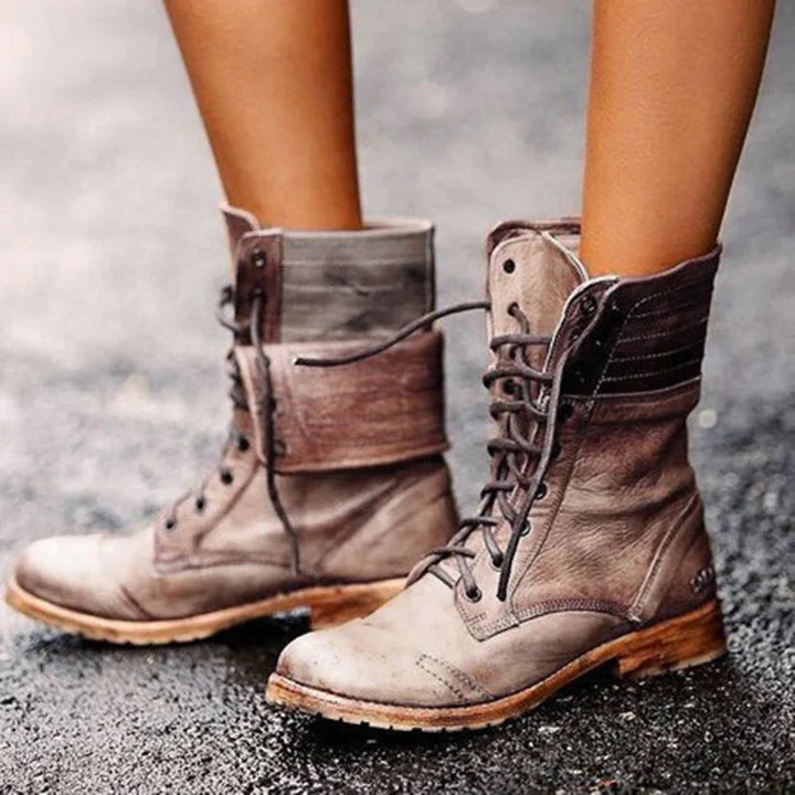 Levoire | Bottes Rondes À Bout Antidérapant Confortables Khaki