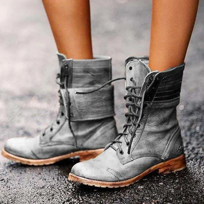 Levoire | Bottes Rondes À Bout Antidérapant Confortables Gris