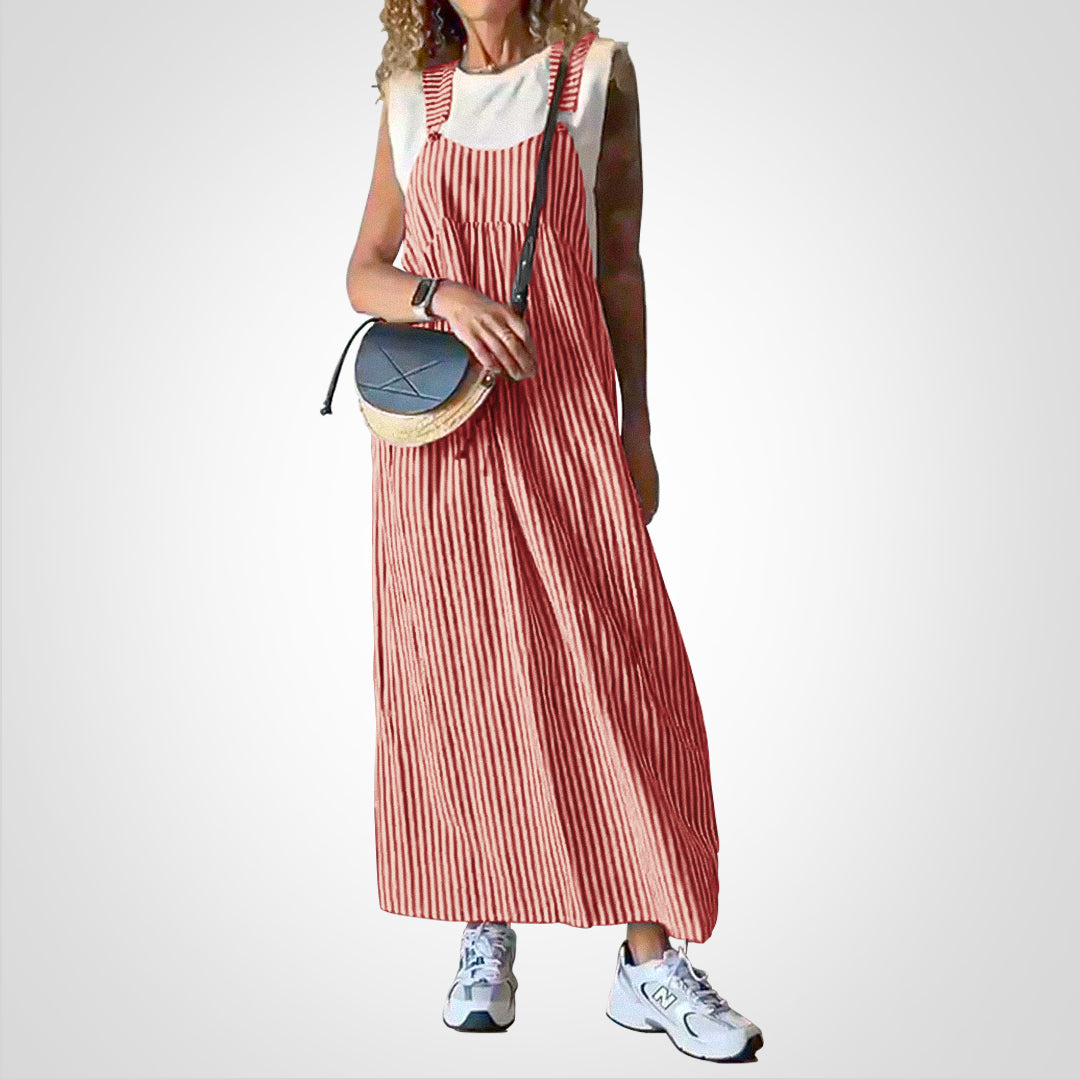 Levoire | Robe Rayée Décontractée Et Élégante Rot