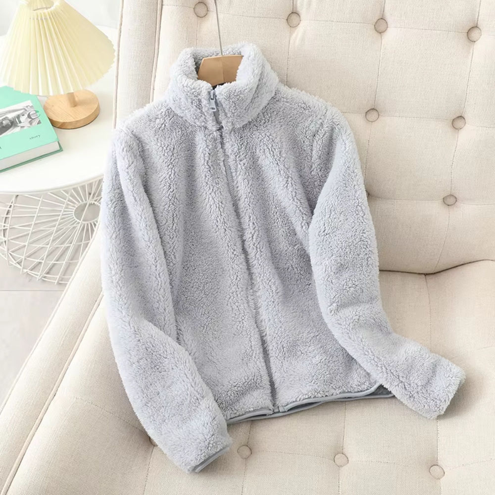 Levoire | Veste Décontractée Douce Hiver Gris
