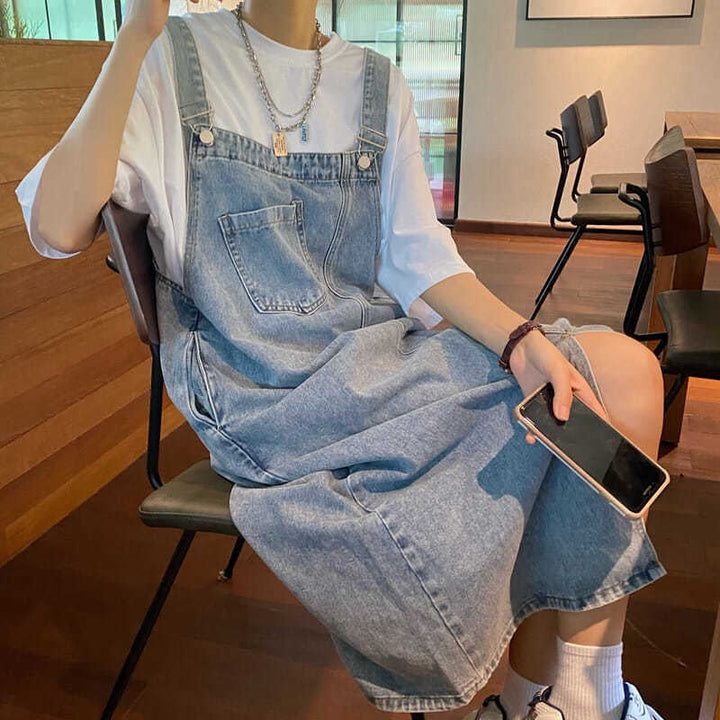 Levoire | Robe Salopette En Denim Tendance Pour Femmes