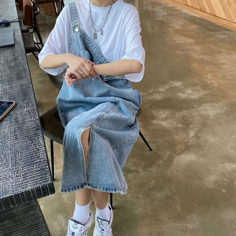 Levoire | Robe Salopette En Denim Tendance Pour Femmes