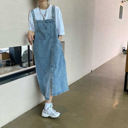 Levoire | Robe Salopette En Denim Tendance Pour Femmes