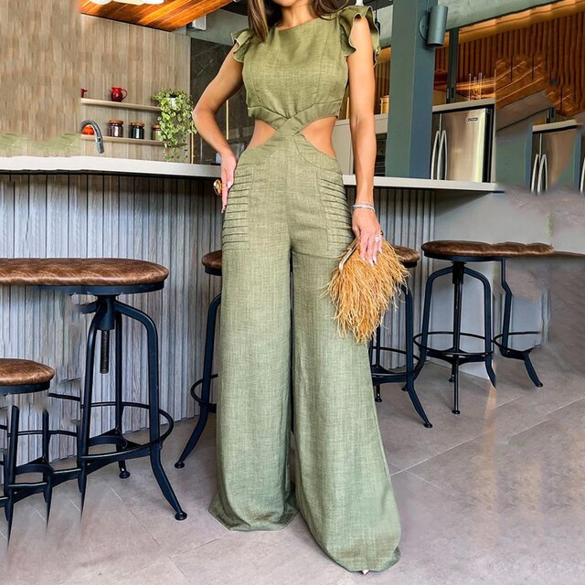 Levoire | Élégant Jumpsuit Stylé Vert