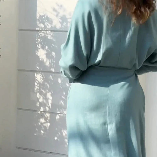 Levoire | Robe Élégante Avec Manches Pour Femmes