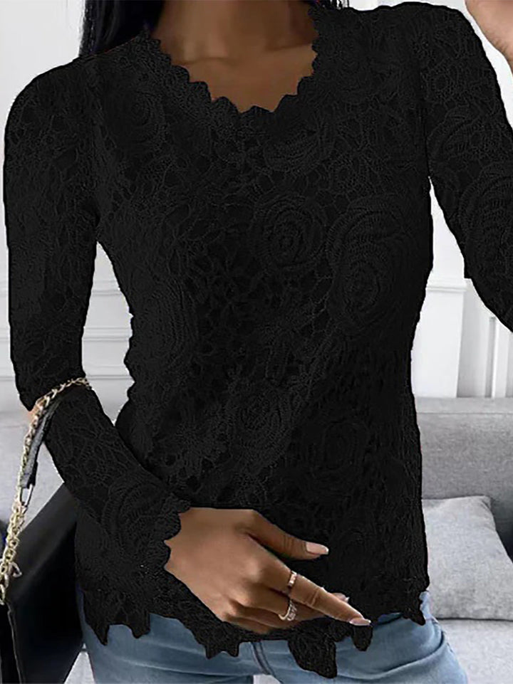 Levoire | Fedora Blouse - Élégante Et Unique Noir
