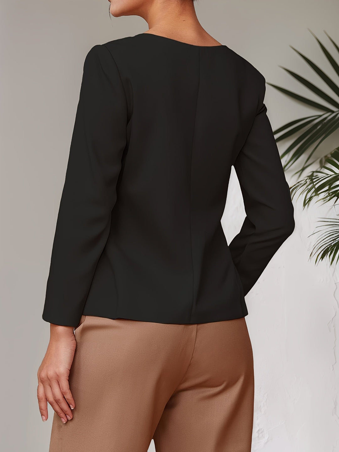 Levoire | Blazer Élégant Cintré Avec Encolure Carrée