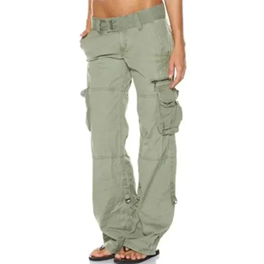Levoire | Pantalon Cargo Stylé Pour Femme Vert